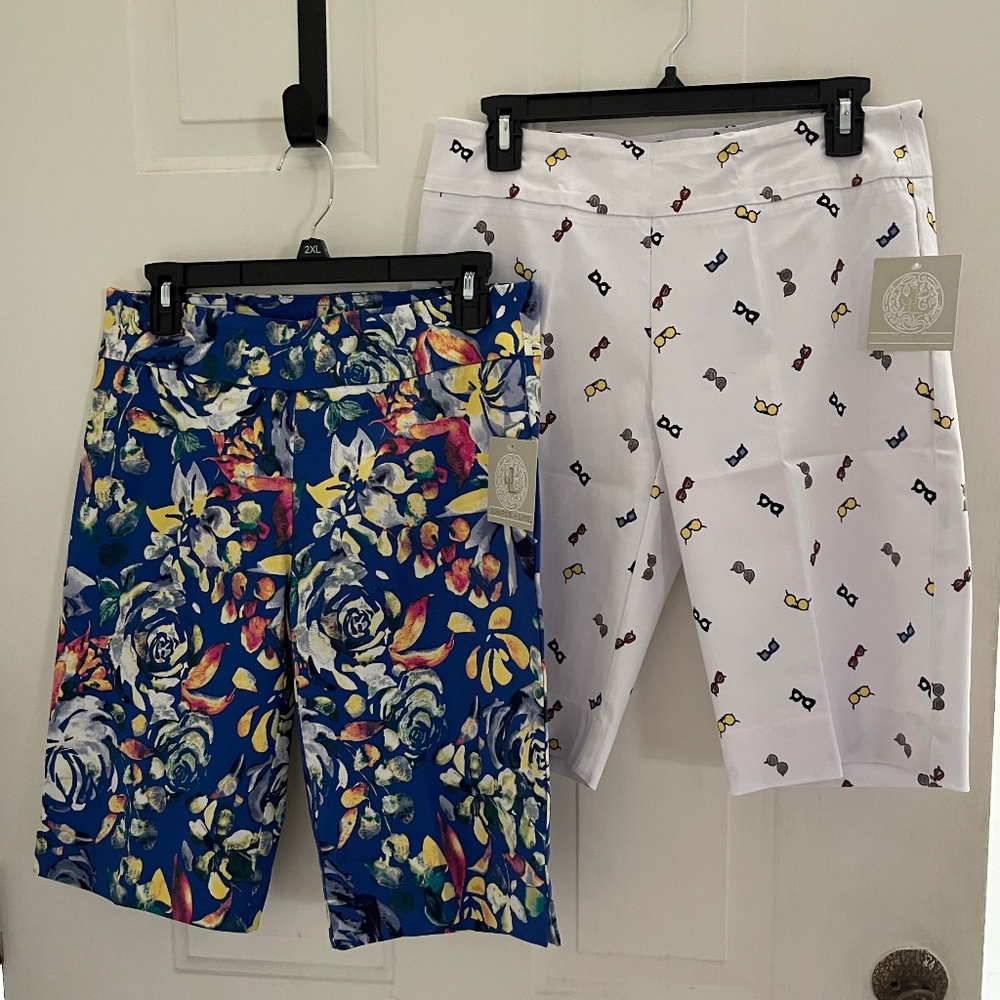 NWT  Two pairs JUNIPER +LIME Bermuda Shorts Women's size 8